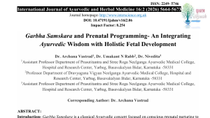 Garbha Samskara & Prenatal Programming in Ayurveda